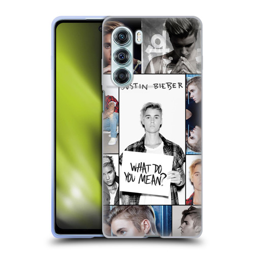 Justin Bieber Purpose Grid Poster Soft Gel Case for Motorola Edge S30 / Moto G200 5G