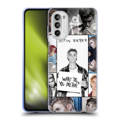 Justin Bieber Purpose Grid Poster Soft Gel Case for Motorola Moto G52