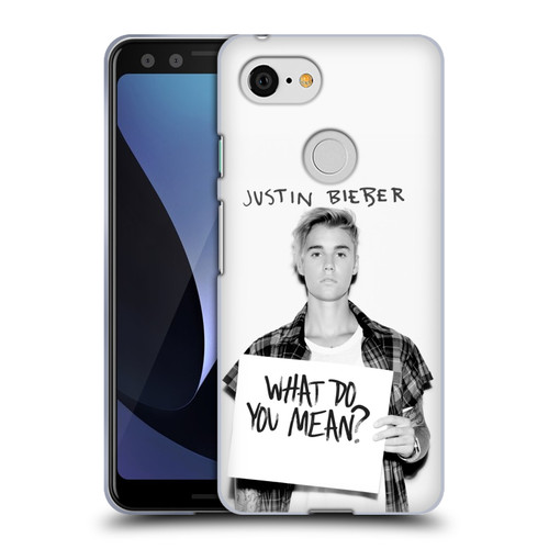 Justin Bieber Purpose What Do You Mean Photo Soft Gel Case for Google Pixel 3