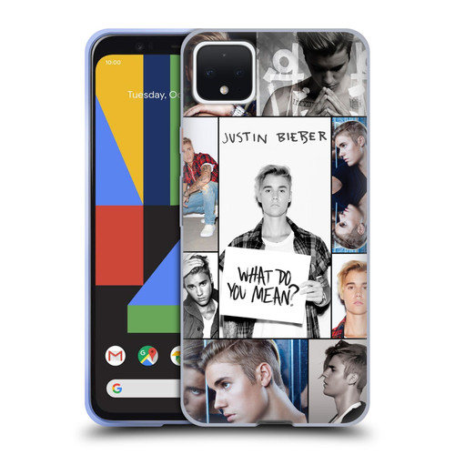 Justin Bieber Purpose Grid Poster Soft Gel Case for Google Pixel 4 XL