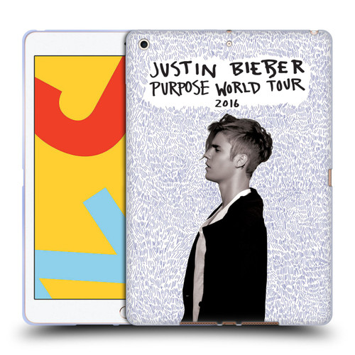 Justin Bieber Purpose World Tour 2016 Soft Gel Case for Apple iPad 10.2 2019/2020/2021