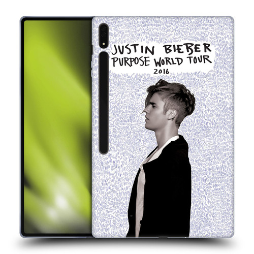 Justin Bieber Purpose World Tour 2016 Soft Gel Case for Samsung Galaxy Tab S8 Ultra