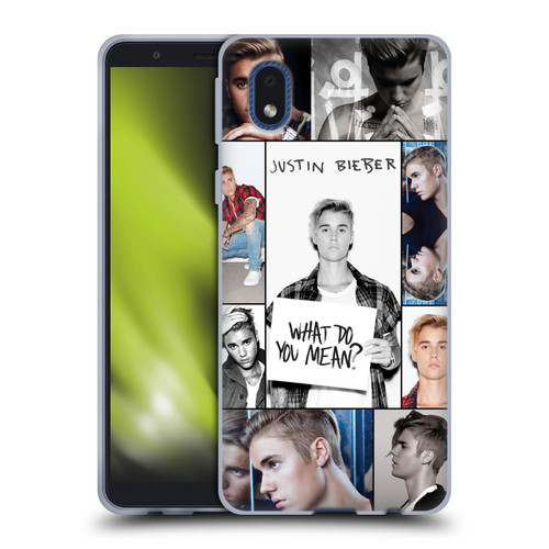 Justin Bieber Purpose Grid Poster Soft Gel Case for Samsung Galaxy A01 Core (2020)