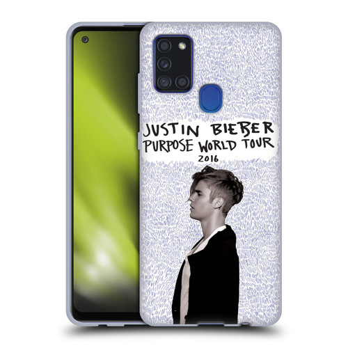 Justin Bieber Purpose World Tour 2016 Soft Gel Case for Samsung Galaxy A21s (2020)