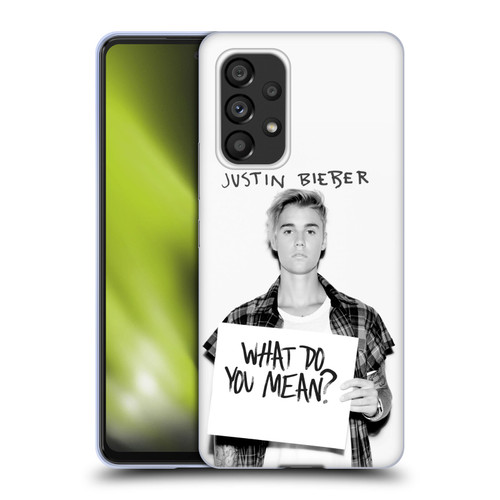 Justin Bieber Purpose What Do You Mean Photo Soft Gel Case for Samsung Galaxy A53 5G (2022)