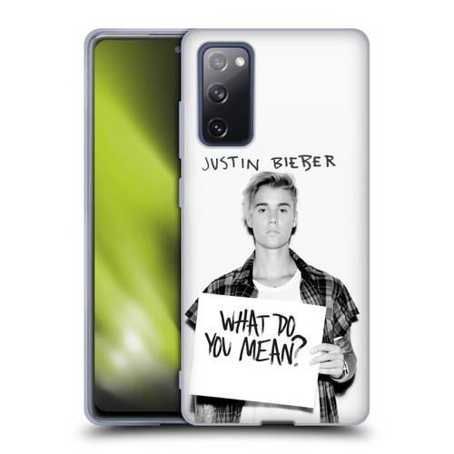 Justin Bieber Purpose What Do You Mean Photo Soft Gel Case for Samsung Galaxy S20 FE / 5G