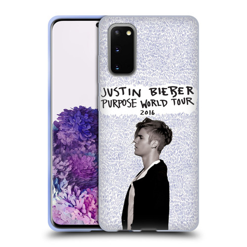 Justin Bieber Purpose World Tour 2016 Soft Gel Case for Samsung Galaxy S20 / S20 5G