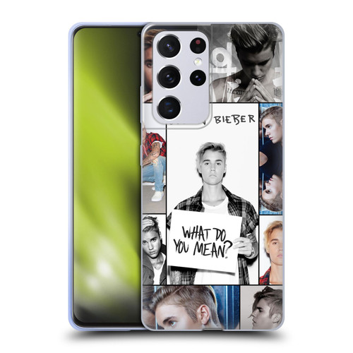 Justin Bieber Purpose Grid Poster Soft Gel Case for Samsung Galaxy S21 Ultra 5G