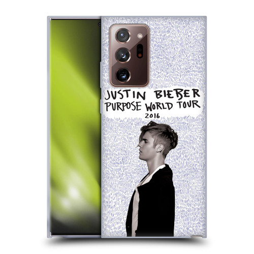 Justin Bieber Purpose World Tour 2016 Soft Gel Case for Samsung Galaxy Note20 Ultra / 5G