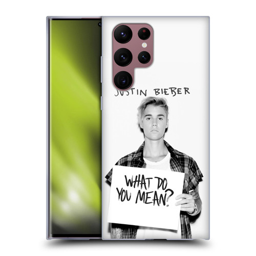 Justin Bieber Purpose What Do You Mean Photo Soft Gel Case for Samsung Galaxy S22 Ultra 5G