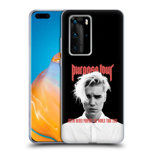 Justin Bieber Tour Merchandise Purpose Poster Soft Gel Case for Huawei P40 Pro / P40 Pro Plus 5G