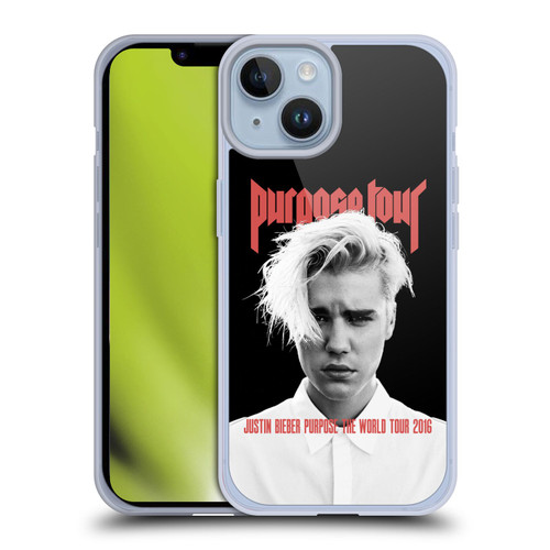 Justin Bieber Tour Merchandise Purpose Poster Soft Gel Case for Apple iPhone 14