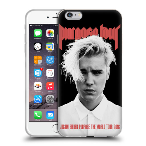 Justin Bieber Tour Merchandise Purpose Poster Soft Gel Case for Apple iPhone 6 Plus / iPhone 6s Plus