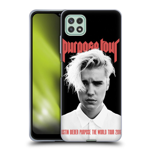 Justin Bieber Tour Merchandise Purpose Poster Soft Gel Case for Samsung Galaxy A22 5G / F42 5G (2021)