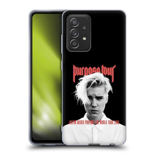 Justin Bieber Tour Merchandise Purpose Poster Soft Gel Case for Samsung Galaxy A52 / A52s / 5G (2021)