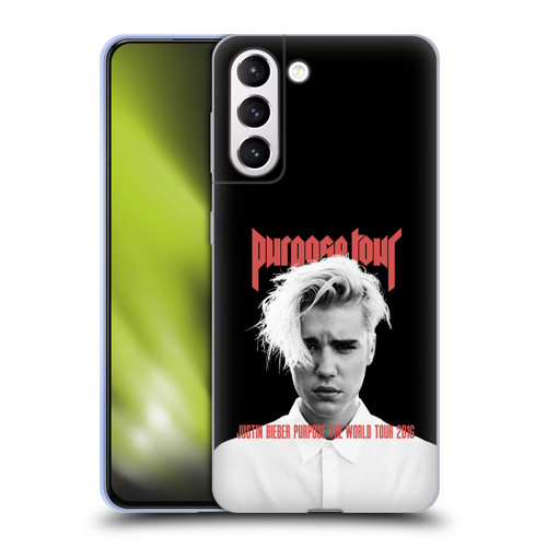 Justin Bieber Tour Merchandise Purpose Poster Soft Gel Case for Samsung Galaxy S21+ 5G