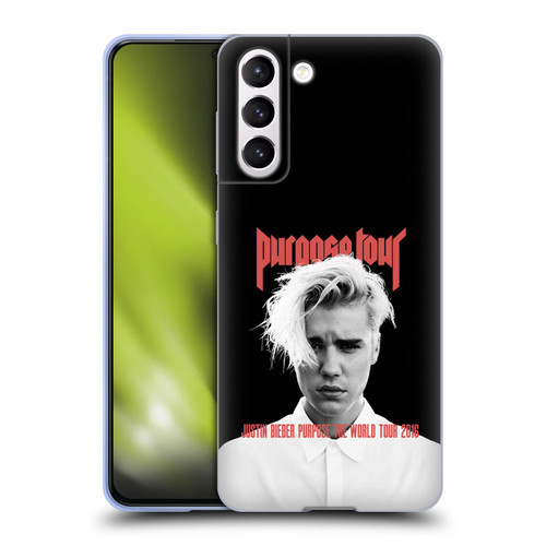 Justin Bieber Tour Merchandise Purpose Poster Soft Gel Case for Samsung Galaxy S21 5G