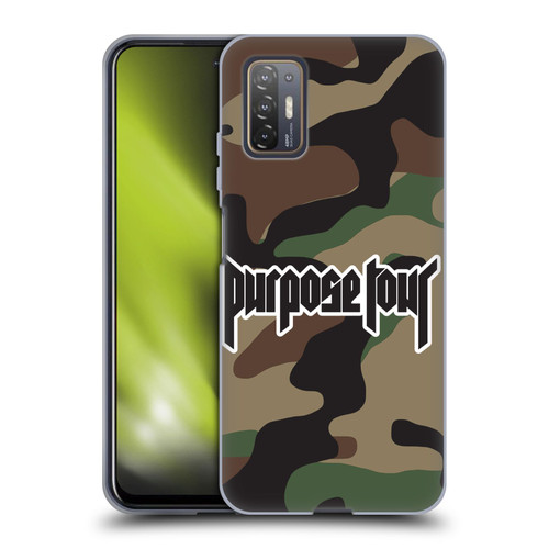 Justin Bieber Tour Merchandise Camouflage Soft Gel Case for HTC Desire 21 Pro 5G