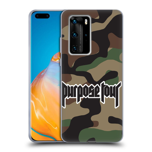 Justin Bieber Tour Merchandise Camouflage Soft Gel Case for Huawei P40 Pro / P40 Pro Plus 5G