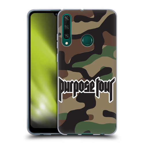 Justin Bieber Tour Merchandise Camouflage Soft Gel Case for Huawei Y6p