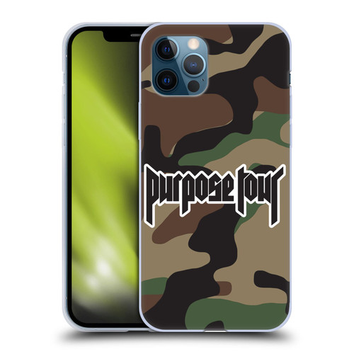 Justin Bieber Tour Merchandise Camouflage Soft Gel Case for Apple iPhone 12 / iPhone 12 Pro