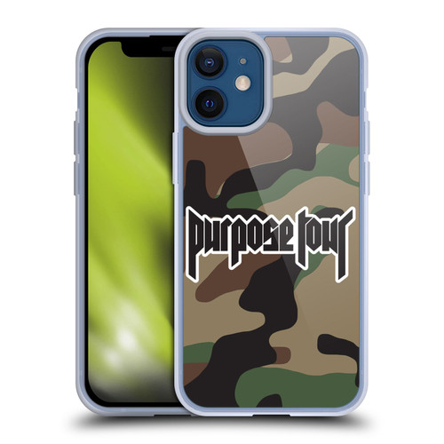 Justin Bieber Tour Merchandise Camouflage Soft Gel Case for Apple iPhone 12 Mini