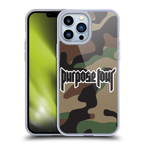 Justin Bieber Tour Merchandise Camouflage Soft Gel Case for Apple iPhone 13 Pro Max