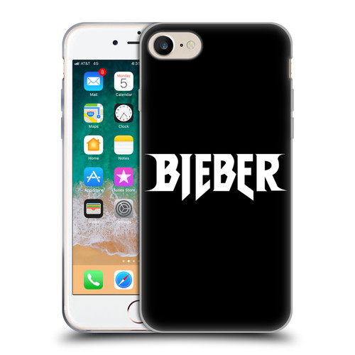 Justin Bieber Tour Merchandise Logo Name Soft Gel Case for Apple iPhone 7 / 8 / SE 2020 & 2022