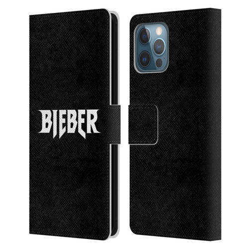 Justin Bieber Tour Merchandise Logo Name Leather Book Wallet Case Cover For Apple iPhone 12 Pro Max