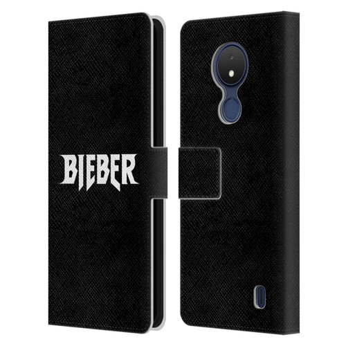 Justin Bieber Tour Merchandise Logo Name Leather Book Wallet Case Cover For Nokia C21