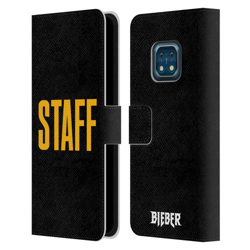 Justin Bieber Tour Merchandise Staff Leather Book Wallet Case Cover For Nokia XR20