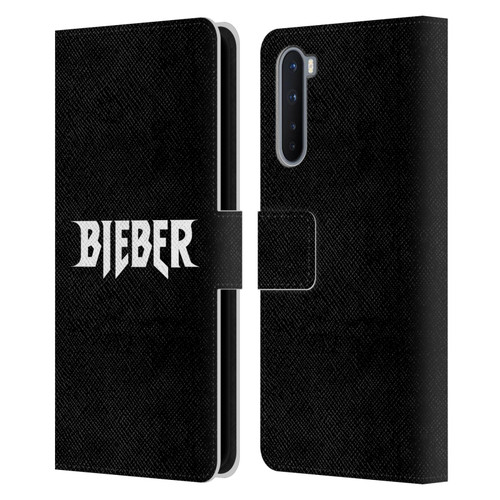 Justin Bieber Tour Merchandise Logo Name Leather Book Wallet Case Cover For OnePlus Nord 5G