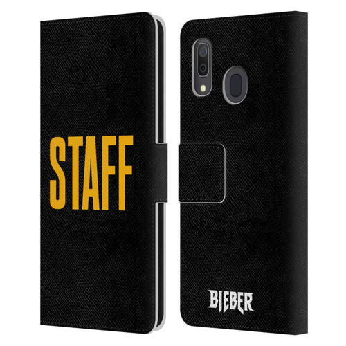 Justin Bieber Tour Merchandise Staff Leather Book Wallet Case Cover For Samsung Galaxy A33 5G (2022)