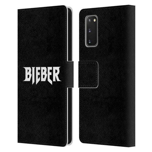 Justin Bieber Tour Merchandise Logo Name Leather Book Wallet Case Cover For Samsung Galaxy S20 / S20 5G