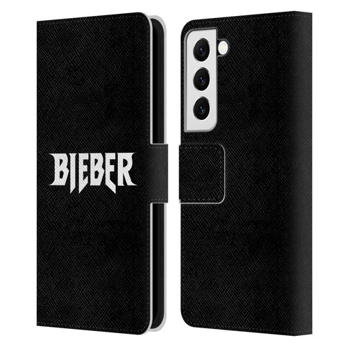 Justin Bieber Tour Merchandise Logo Name Leather Book Wallet Case Cover For Samsung Galaxy S22 5G