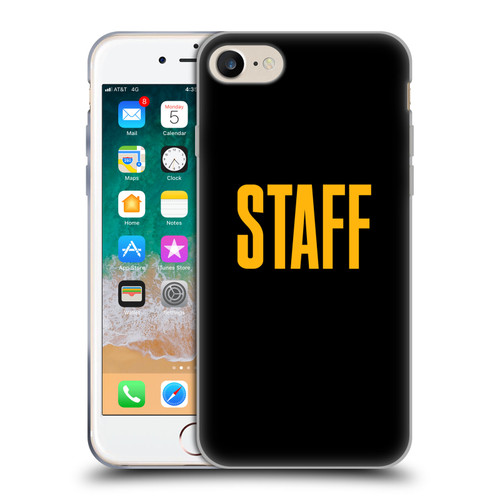Justin Bieber Tour Merchandise Staff Soft Gel Case for Apple iPhone 7 / 8 / SE 2020 & 2022