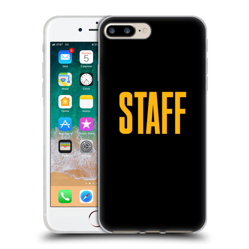 Justin Bieber Tour Merchandise Staff Soft Gel Case for Apple iPhone 7 Plus / iPhone 8 Plus