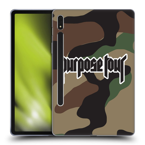 Justin Bieber Tour Merchandise Camouflage Soft Gel Case for Samsung Galaxy Tab S8