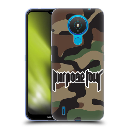 Justin Bieber Tour Merchandise Camouflage Soft Gel Case for Nokia 1.4