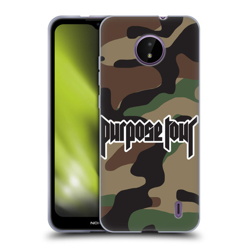 Justin Bieber Tour Merchandise Camouflage Soft Gel Case for Nokia C10 / C20