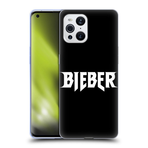 Justin Bieber Tour Merchandise Logo Name Soft Gel Case for OPPO Find X3 / Pro