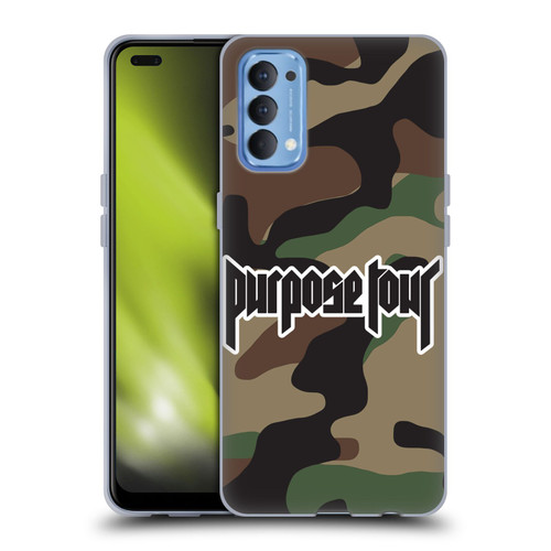 Justin Bieber Tour Merchandise Camouflage Soft Gel Case for OPPO Reno 4 5G