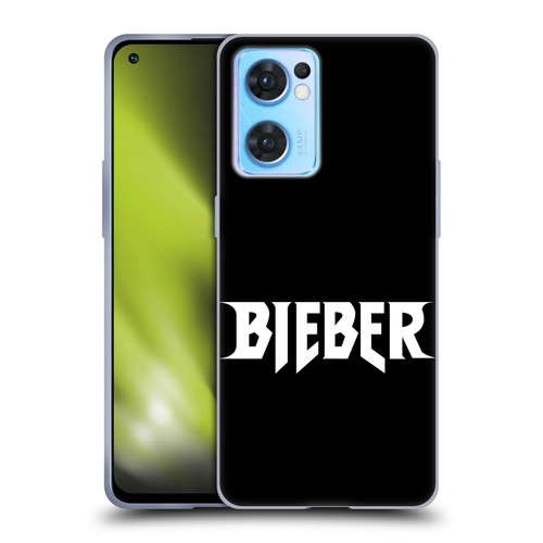 Justin Bieber Tour Merchandise Logo Name Soft Gel Case for OPPO Reno7 5G / Find X5 Lite