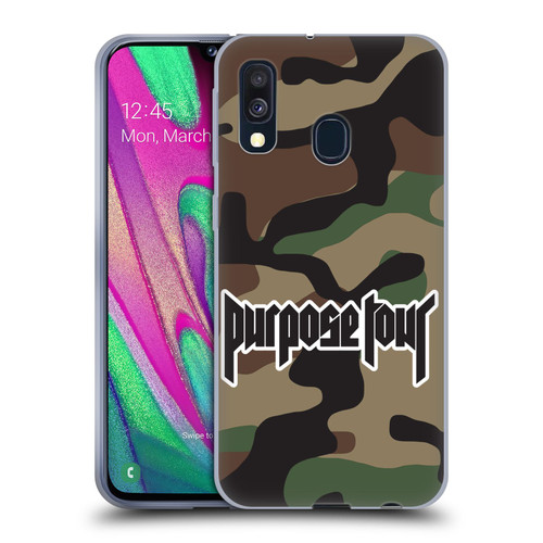 Justin Bieber Tour Merchandise Camouflage Soft Gel Case for Samsung Galaxy A40 (2019)