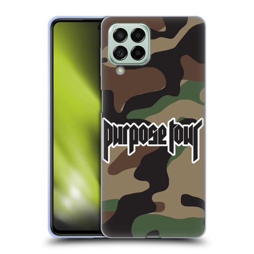 Justin Bieber Tour Merchandise Camouflage Soft Gel Case for Samsung Galaxy M53 (2022)
