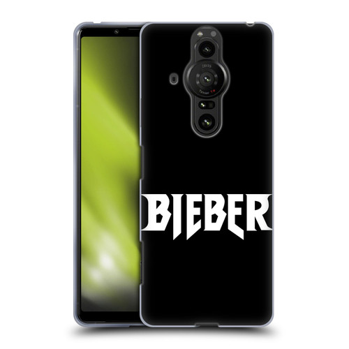 Justin Bieber Tour Merchandise Logo Name Soft Gel Case for Sony Xperia Pro-I