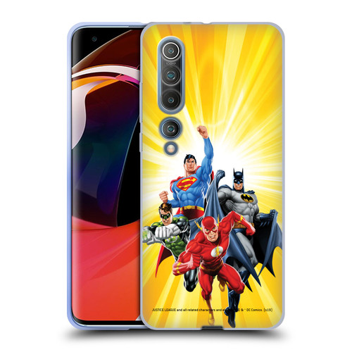 Justice League DC Comics Airbrushed Heroes Yellow Soft Gel Case for Xiaomi Mi 10 5G / Mi 10 Pro 5G