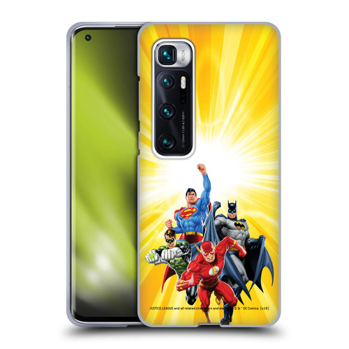 Justice League DC Comics Airbrushed Heroes Yellow Soft Gel Case for Xiaomi Mi 10 Ultra 5G