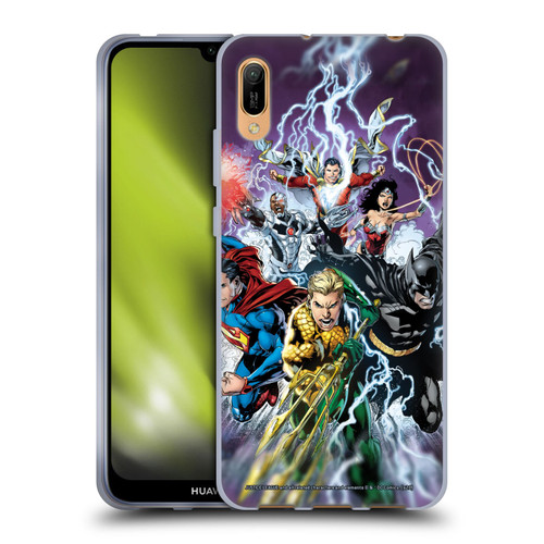 Justice League DC Comics Comic Book Covers New 52 #15 Soft Gel Case for Huawei Y6 Pro (2019)