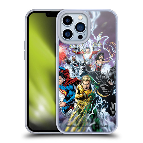 Justice League DC Comics Comic Book Covers New 52 #15 Soft Gel Case for Apple iPhone 13 Pro Max